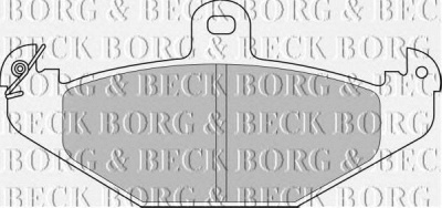 BORG & BECK bbp1478 -  Комплект тормозных колодок, дисковый тормоз
